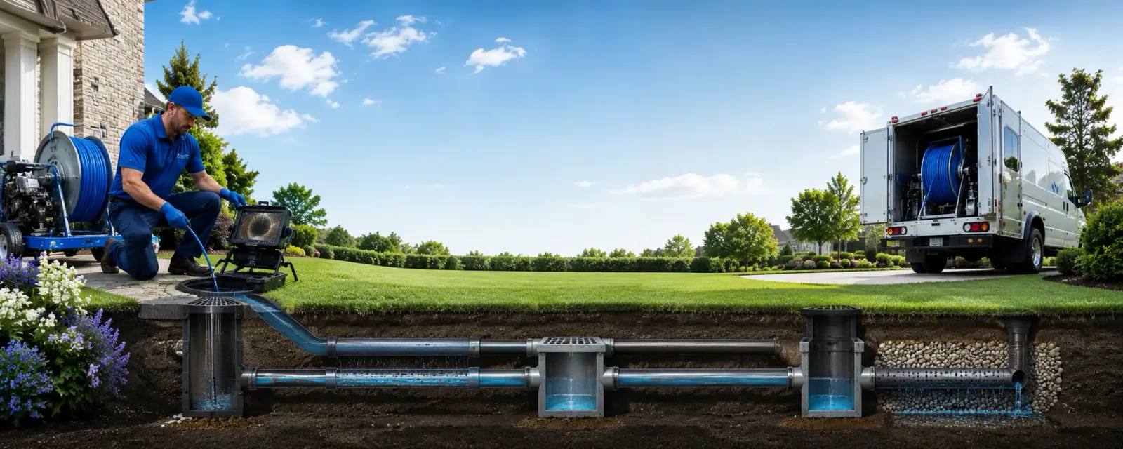 Outdoor drain cleaning information for Wendel, CA